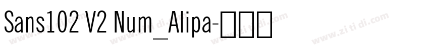 Sans102 V2 Num_Alipa字体转换